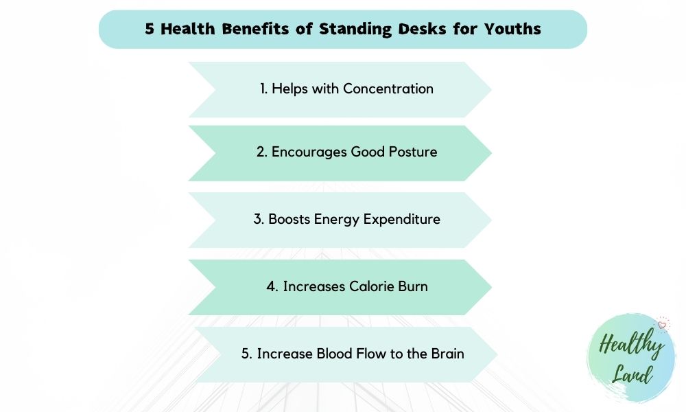 5 Health Benefits of Standing Desks for Youths